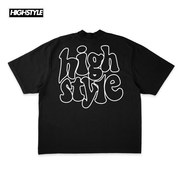 HGHSTYL T-SHIRT LOGO BLACK