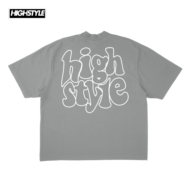 HGHSTYL T-SHIRT LOGO GRAY