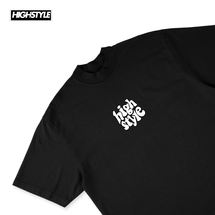 HGHSTYL T-SHIRT LOGO BLACK