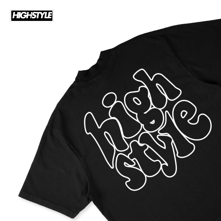 HGHSTYL T-SHIRT LOGO BLACK