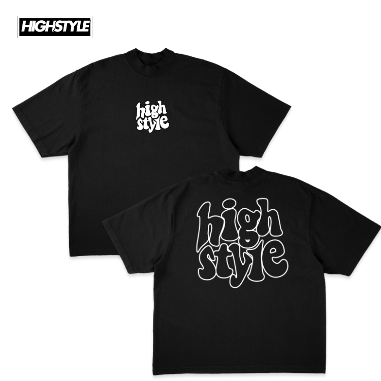 HGHSTYL T-SHIRT LOGO BLACK