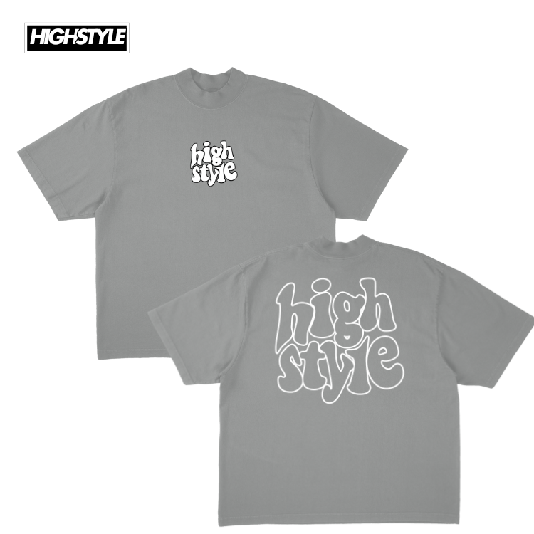 HGHSTYL T-SHIRT LOGO GRAY